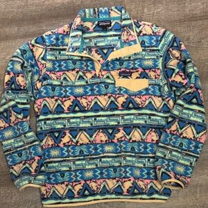 Patagonia Multicolor Geometric Synchilla Pullover L